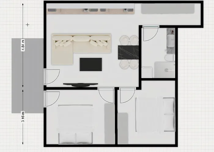 Bossa Nova - Modern 2 Bedroom In The Center Апартаменти *