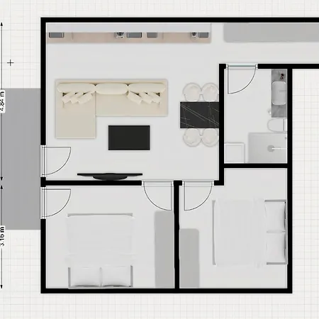 Bossa Nova - Modern 2 Bedroom In The Center Lägenhet *